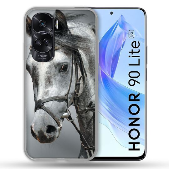 Coque Renforcée Pour Honor 90 Lite 5G Animal Cheval Blanc