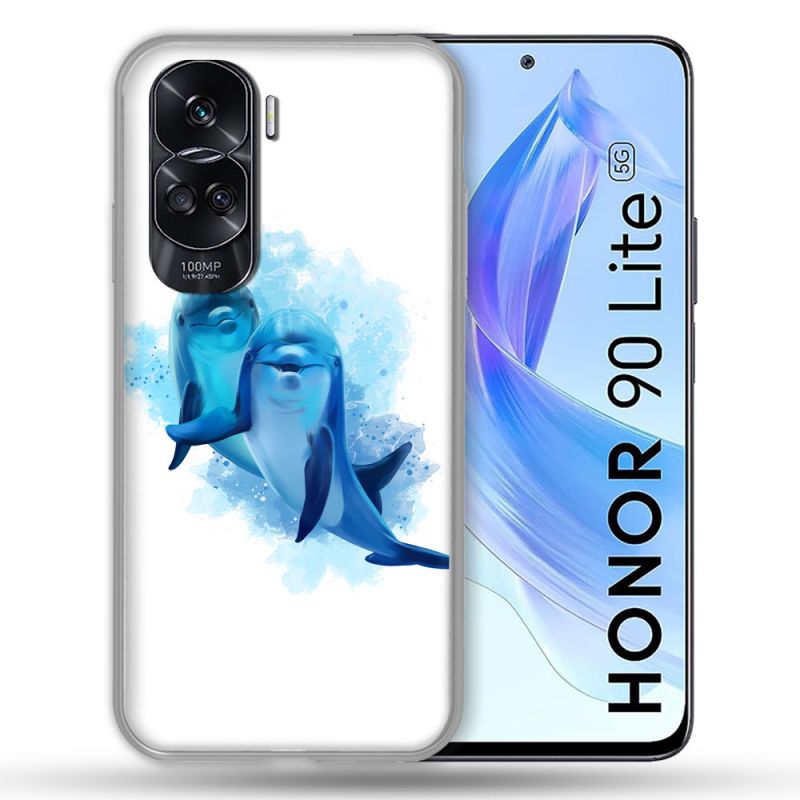 Coque Renforcée Pour Honor 90 Lite 5G Animal Dauphin Duo