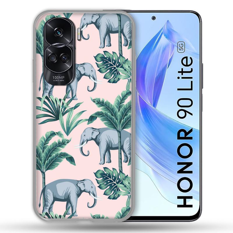 Coque Renforcée Pour Honor 90 Lite 5G Animal Elephant Pattern