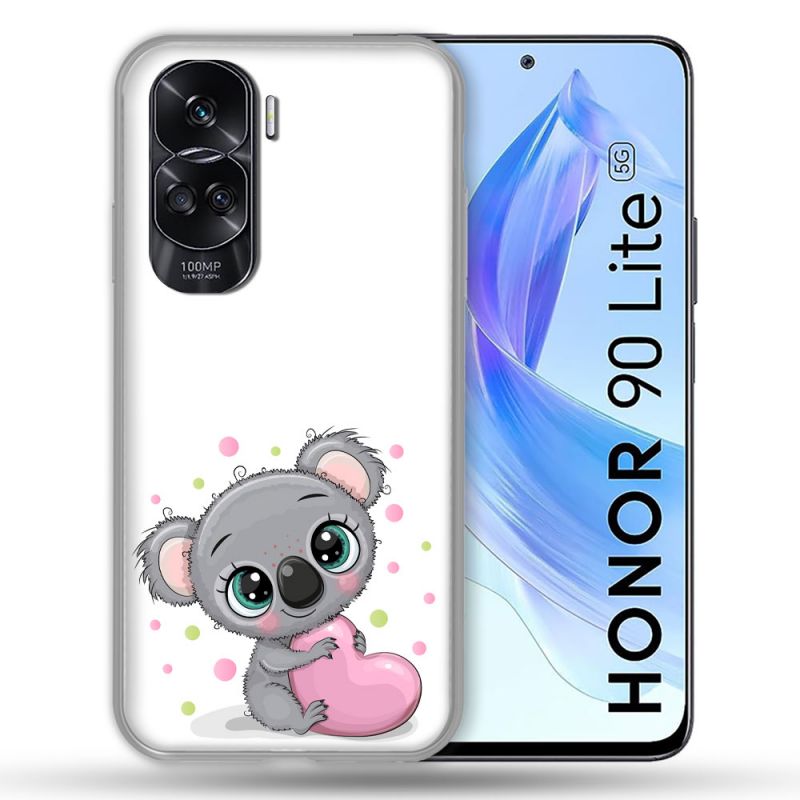 Coque Renforcée Pour Honor 90 Lite 5G Animal Koala Cœur