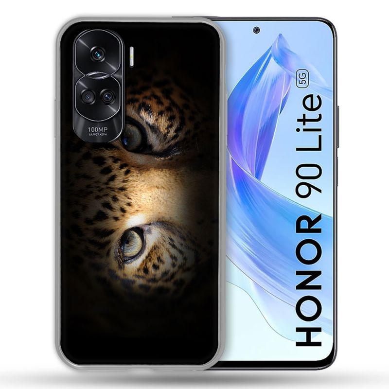 Coque Renforcée Pour Honor 90 Lite 5G Animal Leopard Yeux