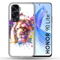 Coque Renforcée Pour Honor 90 Lite 5G Animal Lion Tag