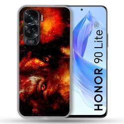 Coque Renforcée Pour Honor 90 Lite 5G Animal Loup Espace