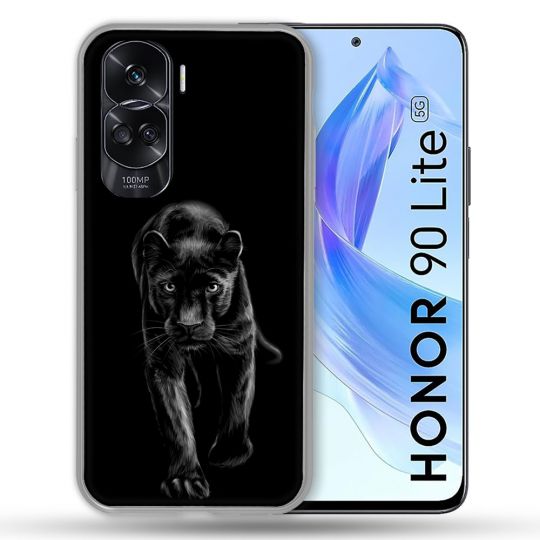 Coque Renforcée Pour Honor 90 Lite 5G Animal Panthère Noire