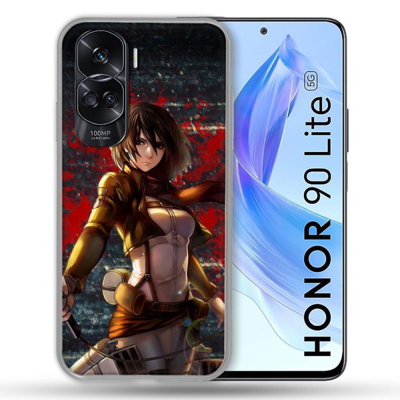 Coque Renforcée Pour Honor 90 Lite 5G Manga Attaque Titans Mikasa