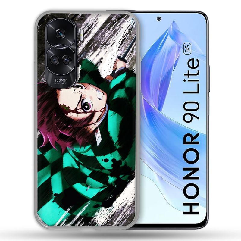 Coque Renforcée Pour Honor 90 Lite 5G Manga Demon Slayer Tanjiro