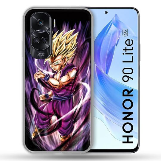 Coque Renforcée Pour Honor 90 Lite 5G Manga Dragon Ball Sangohan Violet