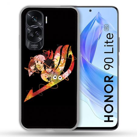 Coque Renforcée Pour Honor 90 Lite 5G Manga Fairy Tail Logo Noir
