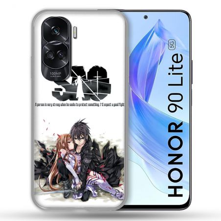 Coque Renforcée Pour Honor 90 Lite 5G Manga SAO sword Art Online Blanc