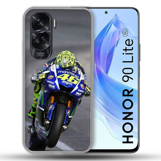 Coque Renforcée Pour Honor 90 Lite 5G Moto Course GP Wheeling 46