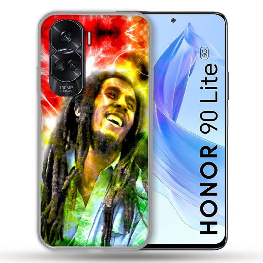 Coque Renforcée Pour Honor 90 Lite 5G Musique Bob Marley Color