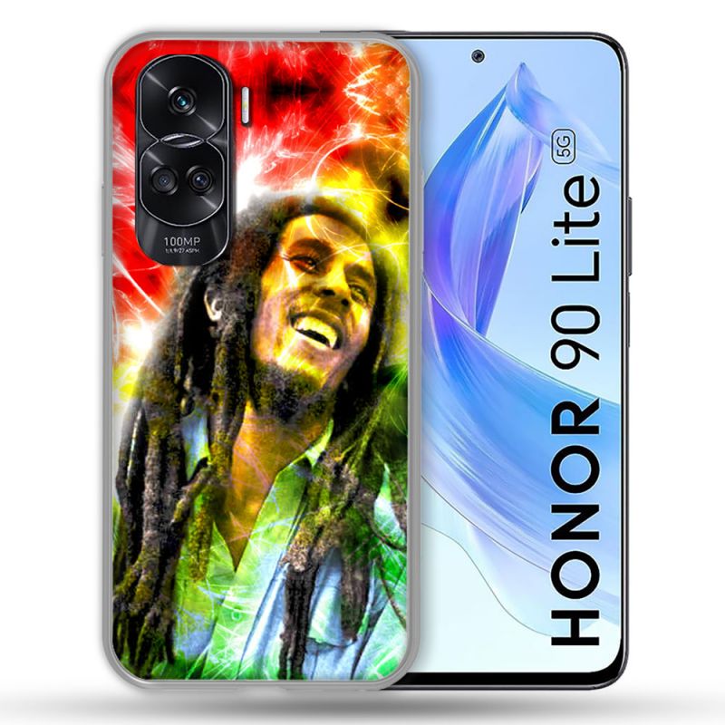Coque Renforcée Pour Honor 90 Lite 5G Musique Bob Marley Color