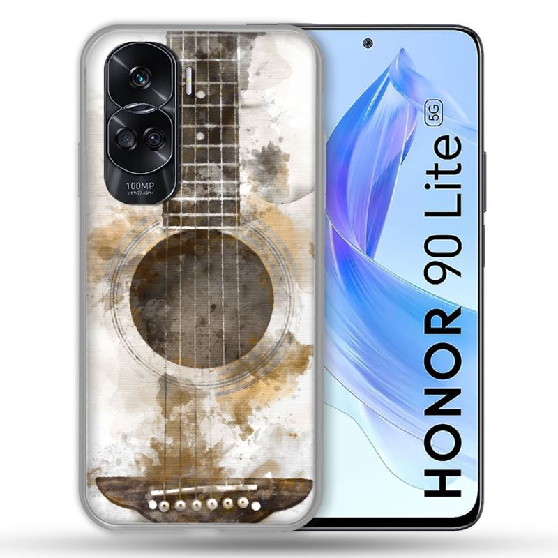 Coque Renforcée Pour Honor 90 Lite 5G Musique Guitare Tag