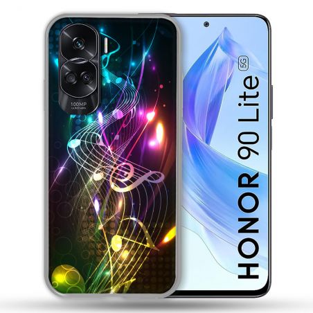 Coque Renforcée Pour Honor 90 Lite 5G Musique Partition Multicolore