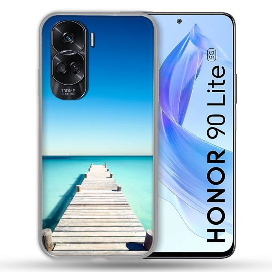 Coque Renforcée Pour Honor 90 Lite 5G Nature Pont Mer