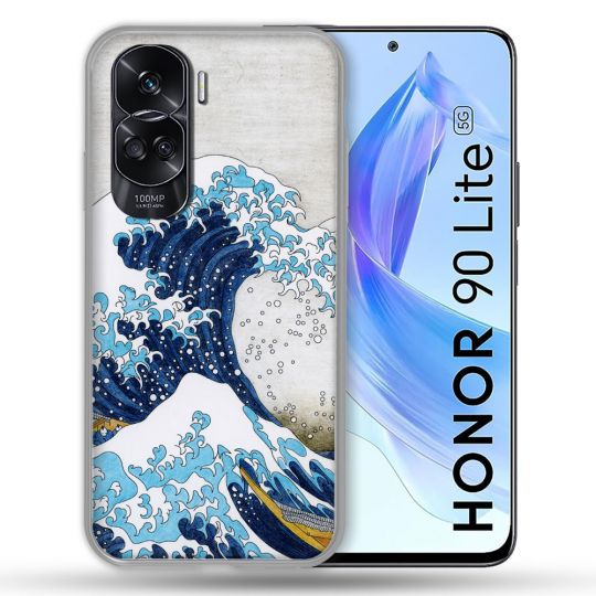 Coque Renforcée Pour Honor 90 Lite 5G Peinture La Grande Vague