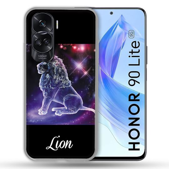 Coque Renforcée Pour Honor 90 Lite 5G Signe Zodiaque 2 Lion