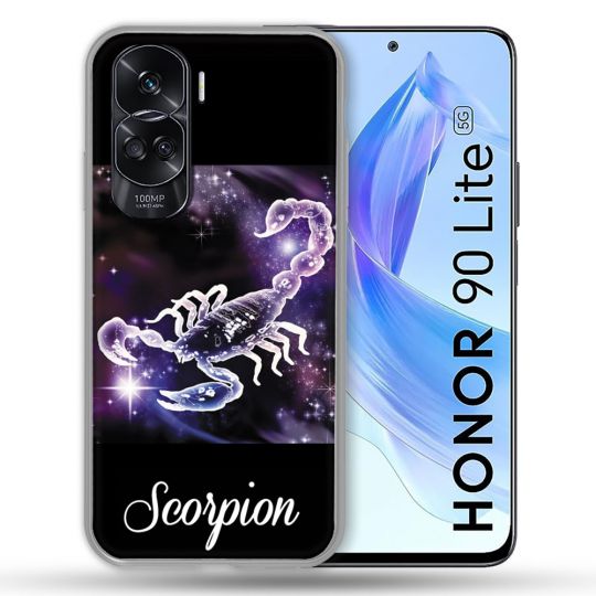 Coque Renforcée Pour Honor 90 Lite 5G Signe Zodiaque 2 Scorpion