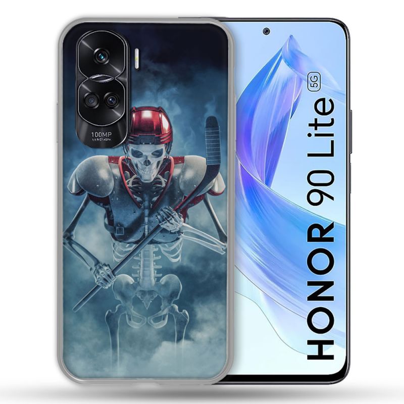 Coque Renforcée Pour Honor 90 Lite 5G Sport Hockey Squelette