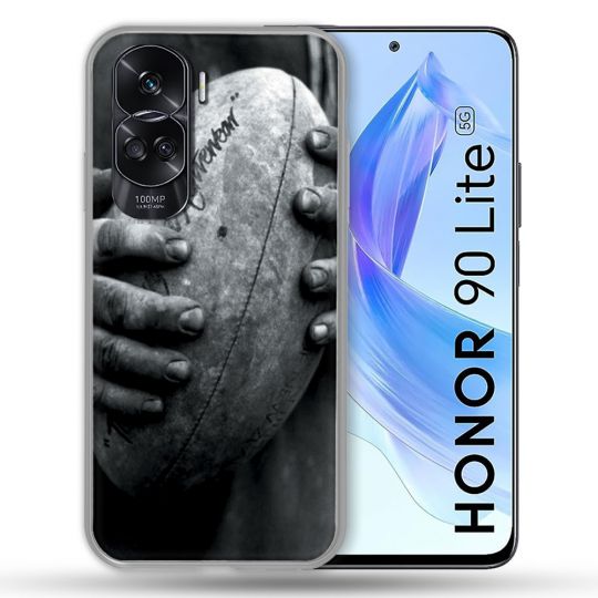 Coque Renforcée Pour Honor 90 Lite 5G Sport Rugby Ballon Vintage