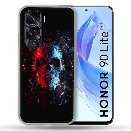 Coque Renforcée Pour Honor 90 Lite 5G Tete de Mort Deflagration