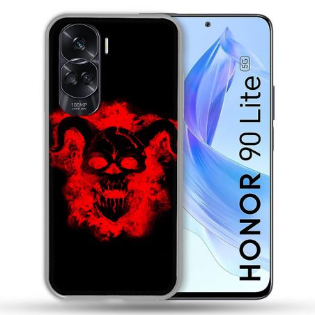 Coque Renforcée Pour Honor 90 Lite 5G Tete de Mort Diable