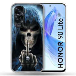 Coque Renforcée Pour Honor 90 Lite 5G Tete de Mort Doigt
