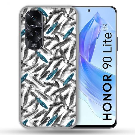 Coque Renforcée Pour Honor 90 Lite 5G Texture Plume Canard