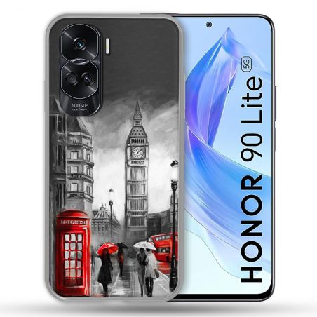 Coque Renforcée Pour Honor 90 Lite 5G Voyage Angleterre Londres Vintage