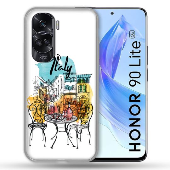 Coque Renforcée Pour Honor 90 Lite 5G Voyage Italie Vintage