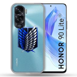 Coque Renforcée Transparente Pour Honor 90 Lite 5G Attaque Titan Logo
