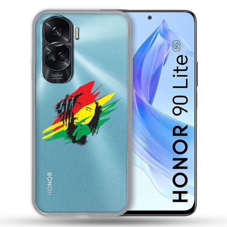 Coque Renforcée Transparente Pour Honor 90 Lite 5G Bob Marley Graf
