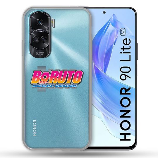 Coque Renforcée Transparente Pour Honor 90 Lite 5G Boruto Logo