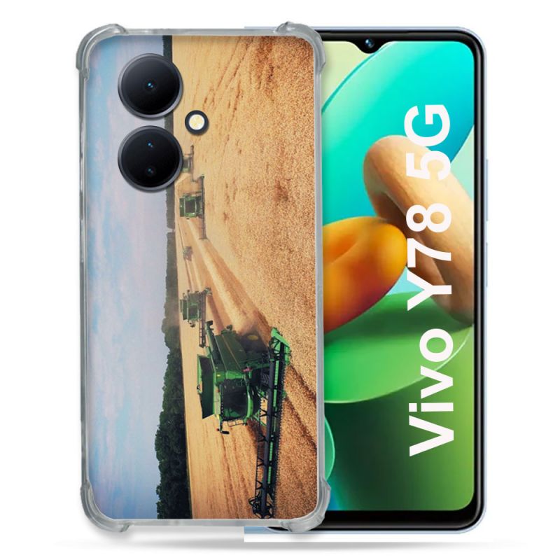 Coque Renforcée Pour Vivo V29 Lite 5G / Y78 5G Agriculture Moissonneuse