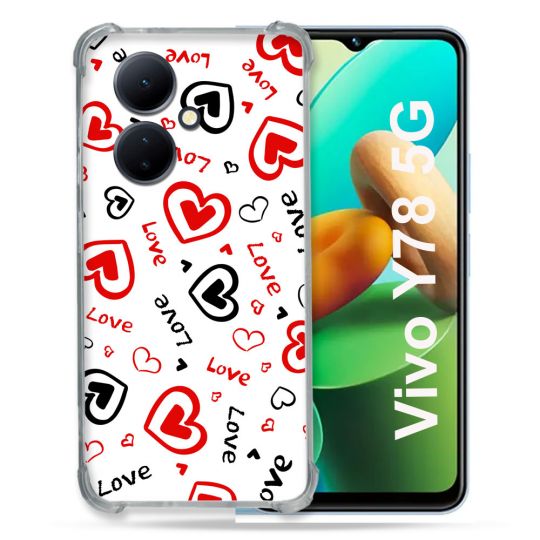 Coque Renforcée Pour Vivo V29 Lite 5G / Y78 5G Amour Love