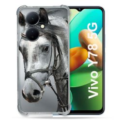 Coque Renforcée Pour Vivo V29 Lite 5G / Y78 5G Animal Cheval Blanc