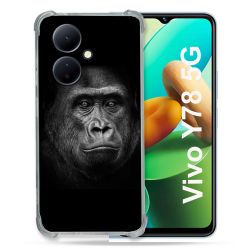 Coque Renforcée Pour Vivo V29 Lite 5G / Y78 5G Animal Gorille Noir