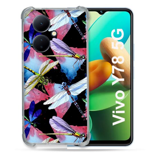 Coque Renforcée Pour Vivo V29 Lite 5G / Y78 5G Animal Libellule