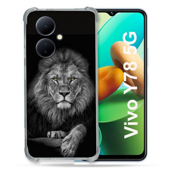 Coque Renforcée Pour Vivo V29 Lite 5G / Y78 5G Animal Lion Majestueux