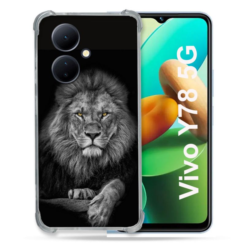 Coque Renforcée Pour Vivo V29 Lite 5G / Y78 5G Animal Lion Majestueux