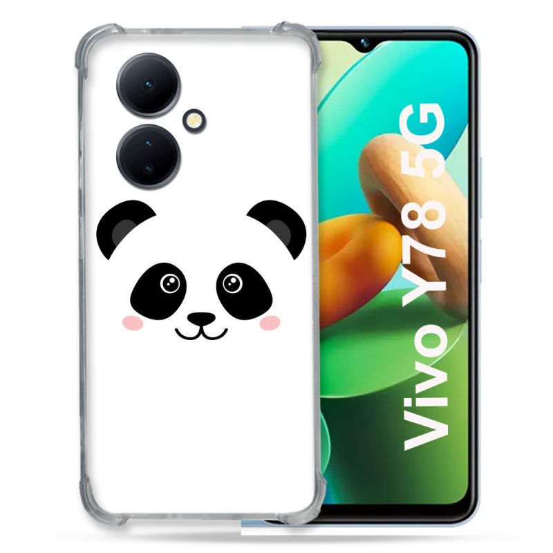 Coque Renforcée Pour Vivo V29 Lite 5G / Y78 5G Animal Panda Blanc
