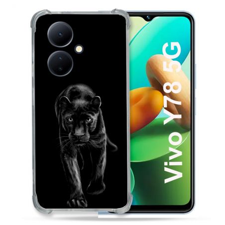 Coque Renforcée Pour Vivo V29 Lite 5G / Y78 5G Animal Panthère Noire