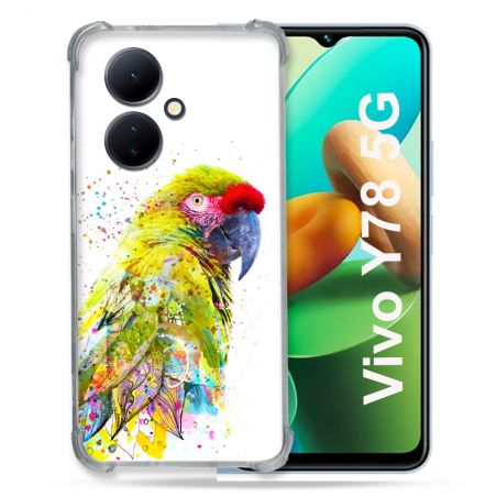 Coque Renforcée Pour Vivo V29 Lite 5G / Y78 5G Animal Perroquet Jaune