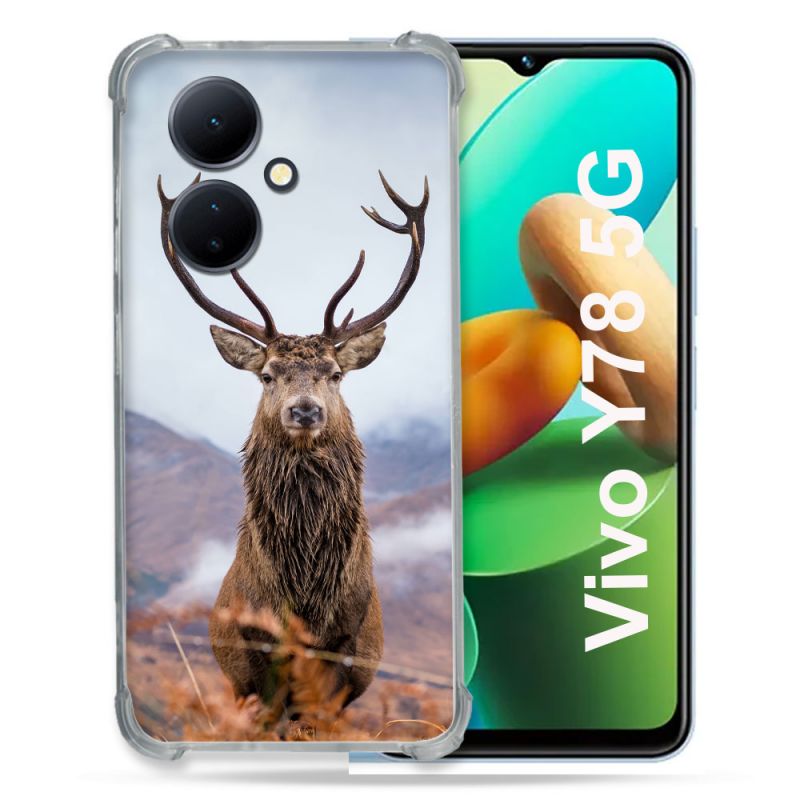 Coque Renforcée Pour Vivo V29 Lite 5G / Y78 5G Chasse Chevreuil Montagne