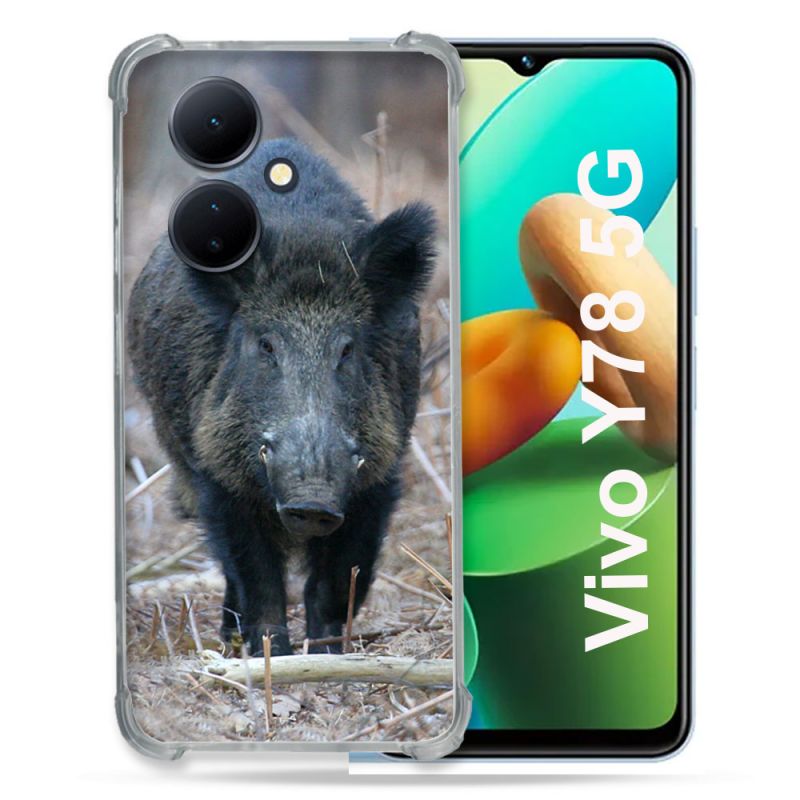 Coque Renforcée Pour Vivo V29 Lite 5G / Y78 5G Chasse Sanglier Pin