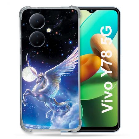 Coque Renforcée Pour Vivo V29 Lite 5G / Y78 5G Fantastique Licorne Céleste