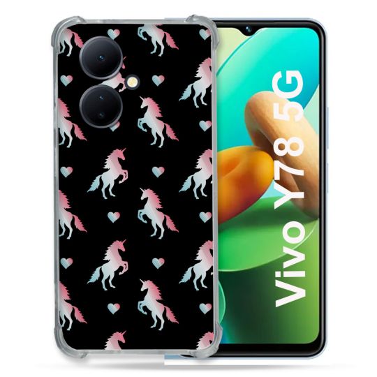 Coque Renforcée Pour Vivo V29 Lite 5G / Y78 5G Fantastique Licorne Pattern