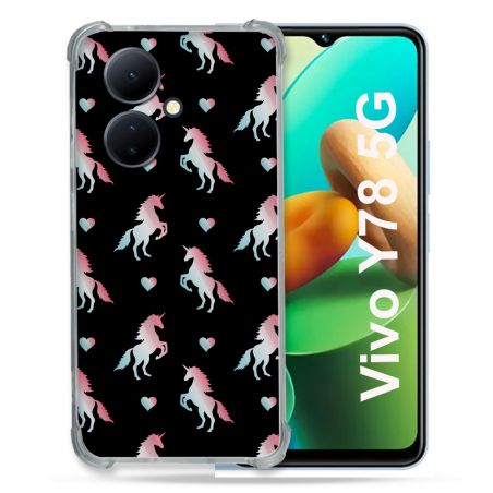 Coque Renforcée Pour Vivo V29 Lite 5G / Y78 5G Fantastique Licorne Pattern