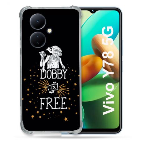 Coque Renforcée Pour Vivo V29 Lite 5G / Y78 5G Harry Potter Dobby Free Noir