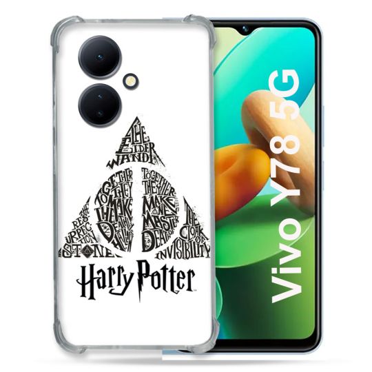 Coque Renforcée Pour Vivo V29 Lite 5G / Y78 5G Harry Potter Hollows triangle Blanc